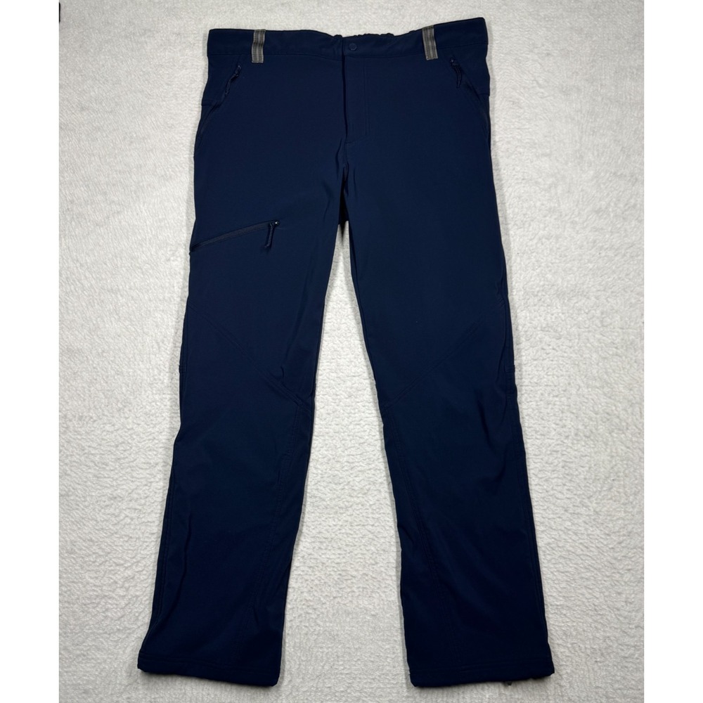 Columbia‎ Omni-Shield Performance Cargo Fleece Lined Pants Blue Men's Size 40x32